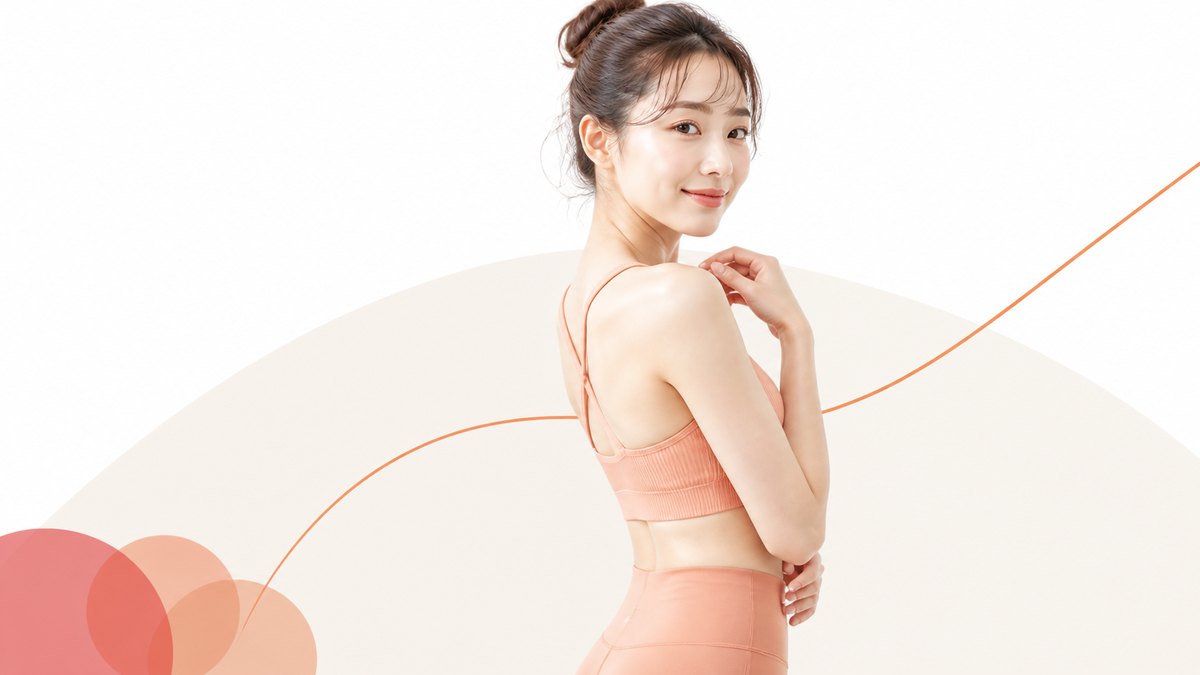 体の形を整えた女性のポートレート